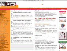 Tablet Screenshot of dancedirectory.co.za